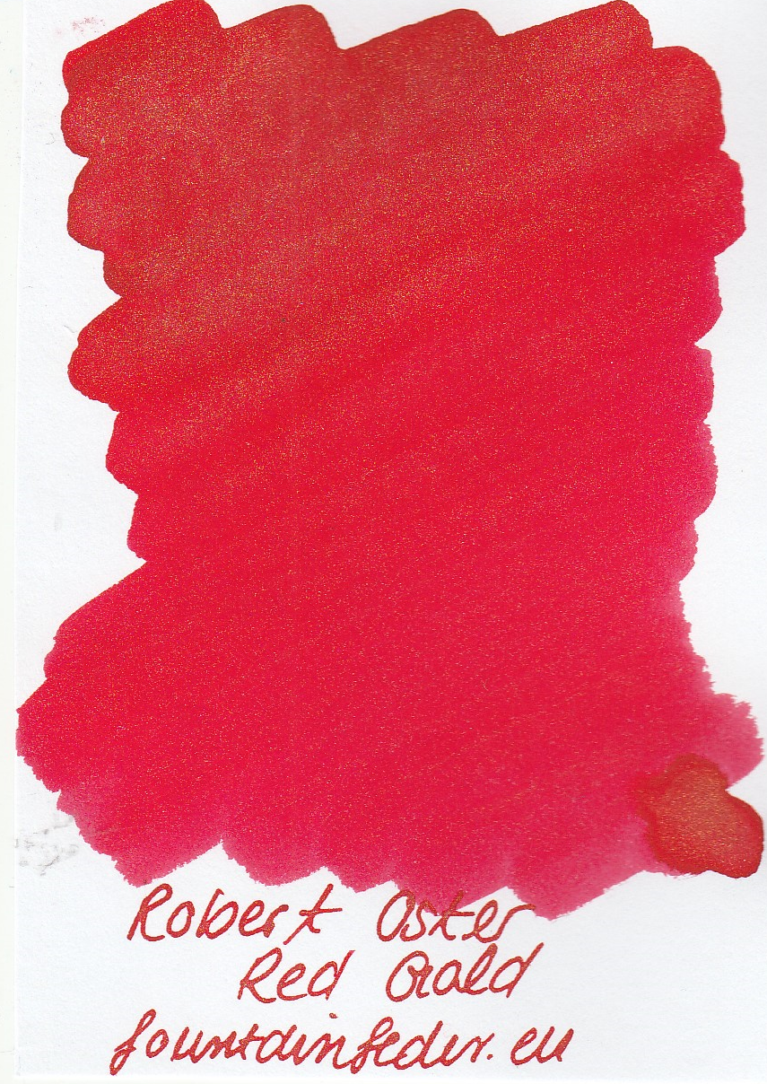 Robert Oster Shake`n`Shimmy - Red Gold Ink Sample 2ml 