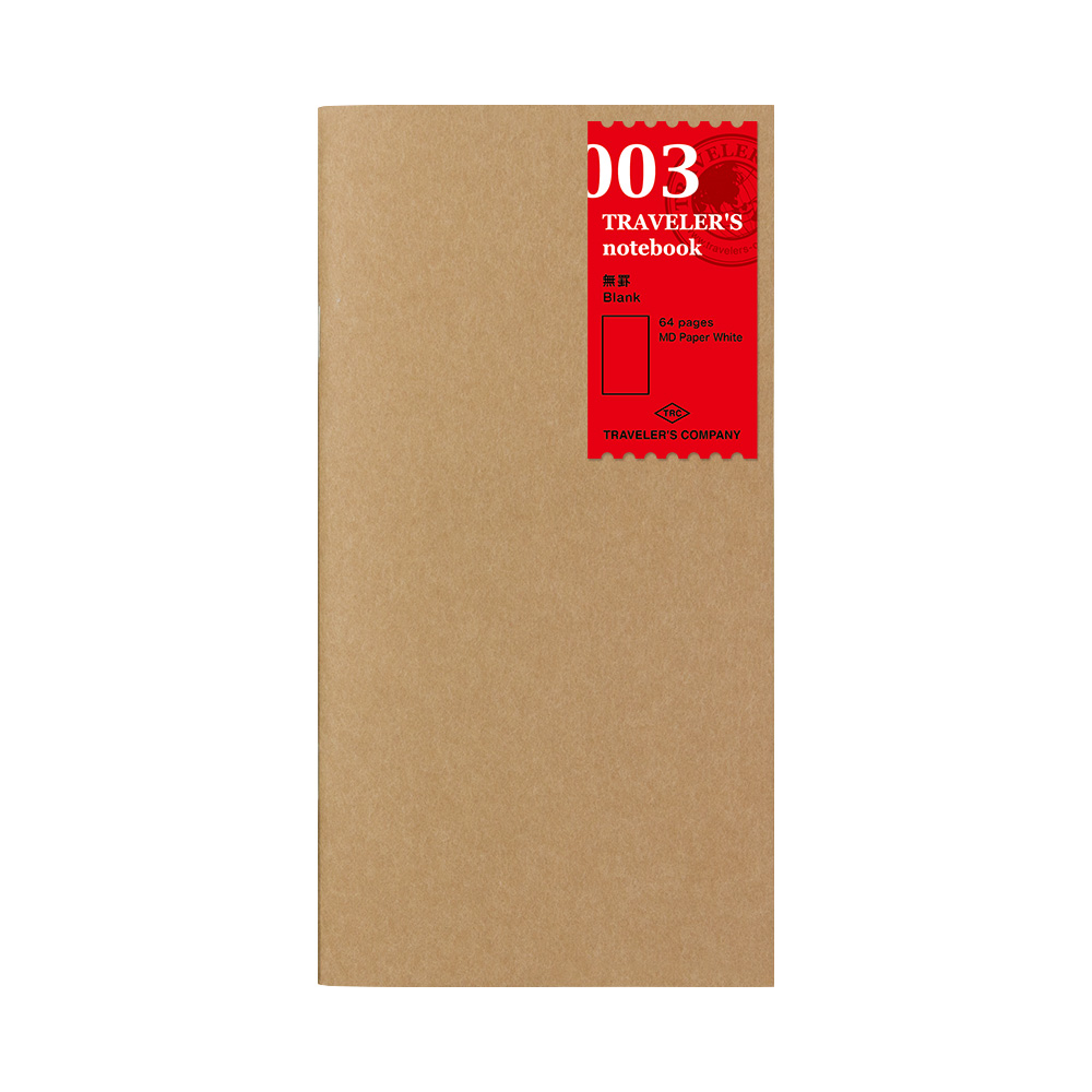 003. Blank Notebook Refill Regular Size