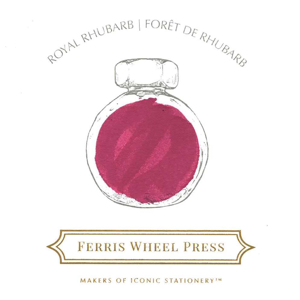 Ferris Wheel Press - Royal Rhubarb Ink Sample 2ml