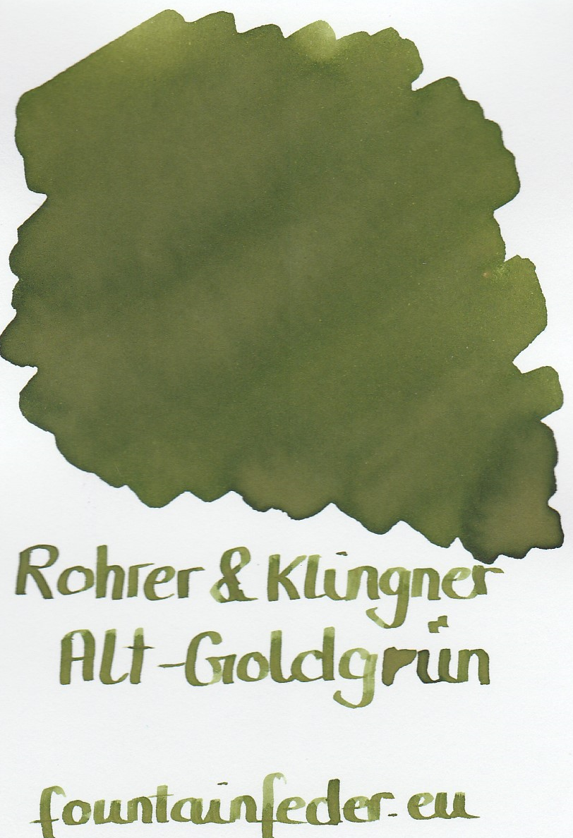 Rohrer & Klingner Alt Goldgrün Ink Sample 2ml