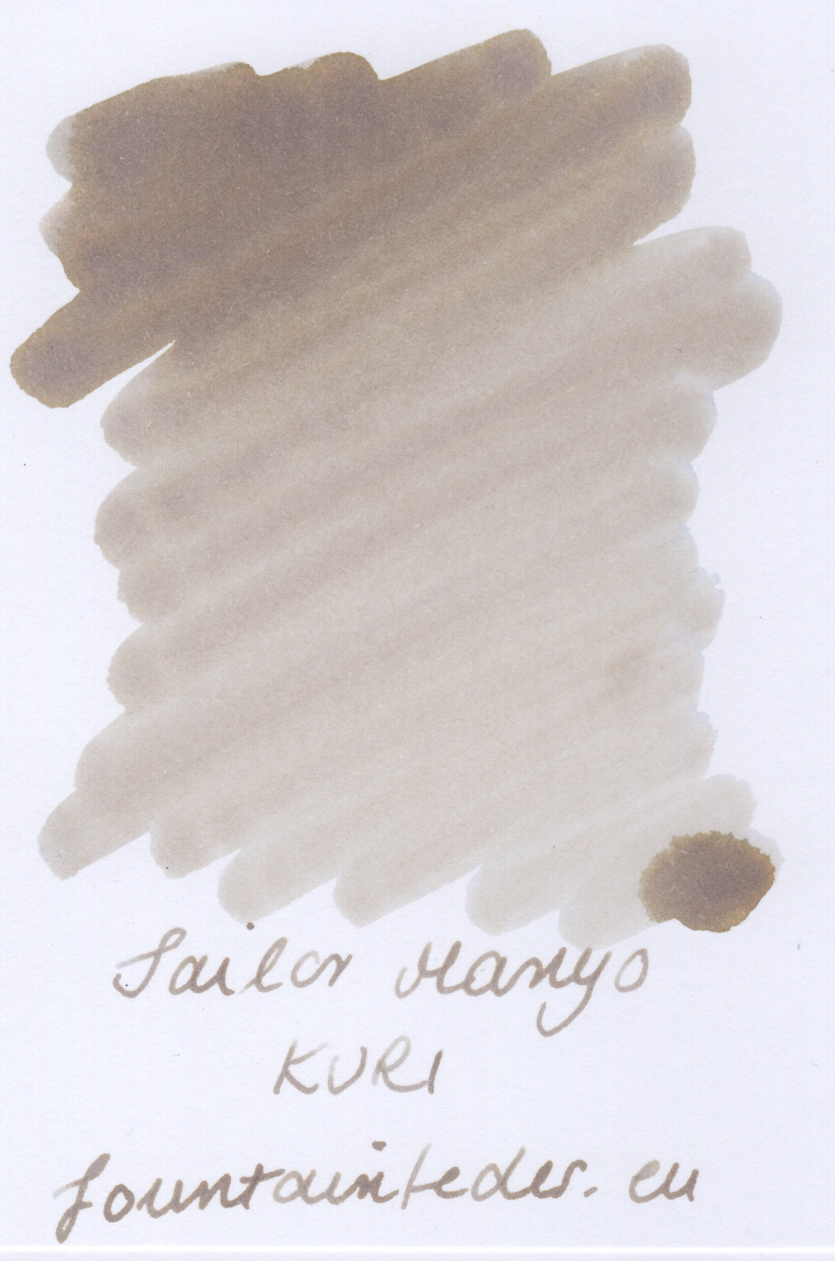 Sailor Manyo Kuri Ink Sample 2ml