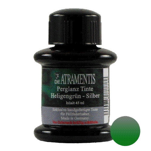 DeAtramentis Pearlescent Heliogen Green - Silver 45ml 