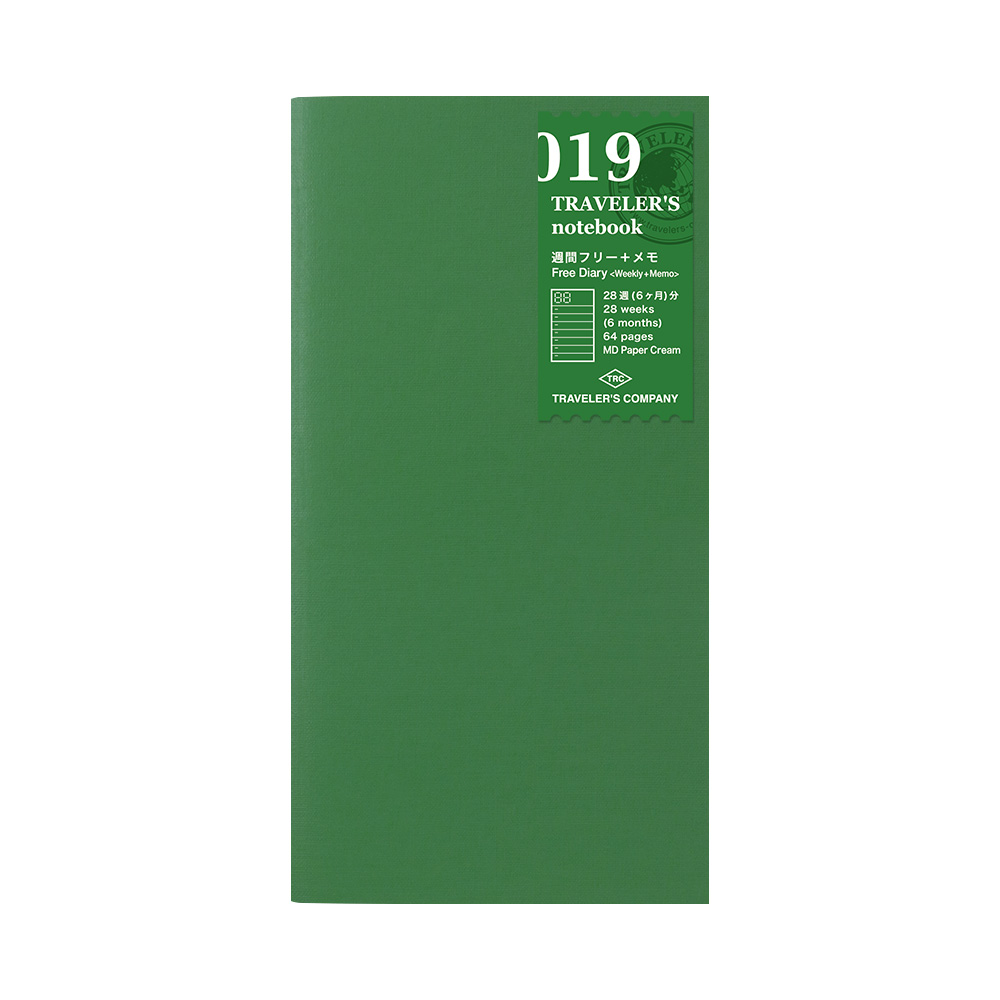 019. Free Diary Refill (Weekly + Memo) Regular Size