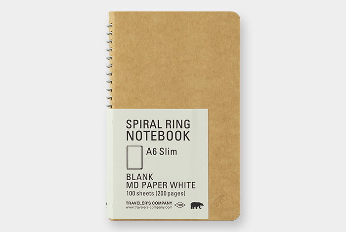 Traveler's Company Spiral Ring Notebook A6 Slim