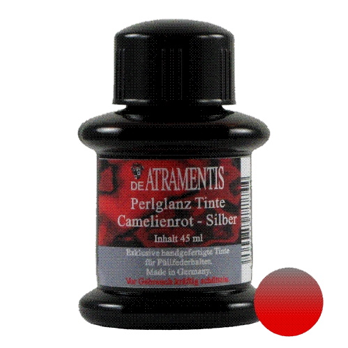 DeAtramentis Pearlescent Camelien Red - Silver 45ml