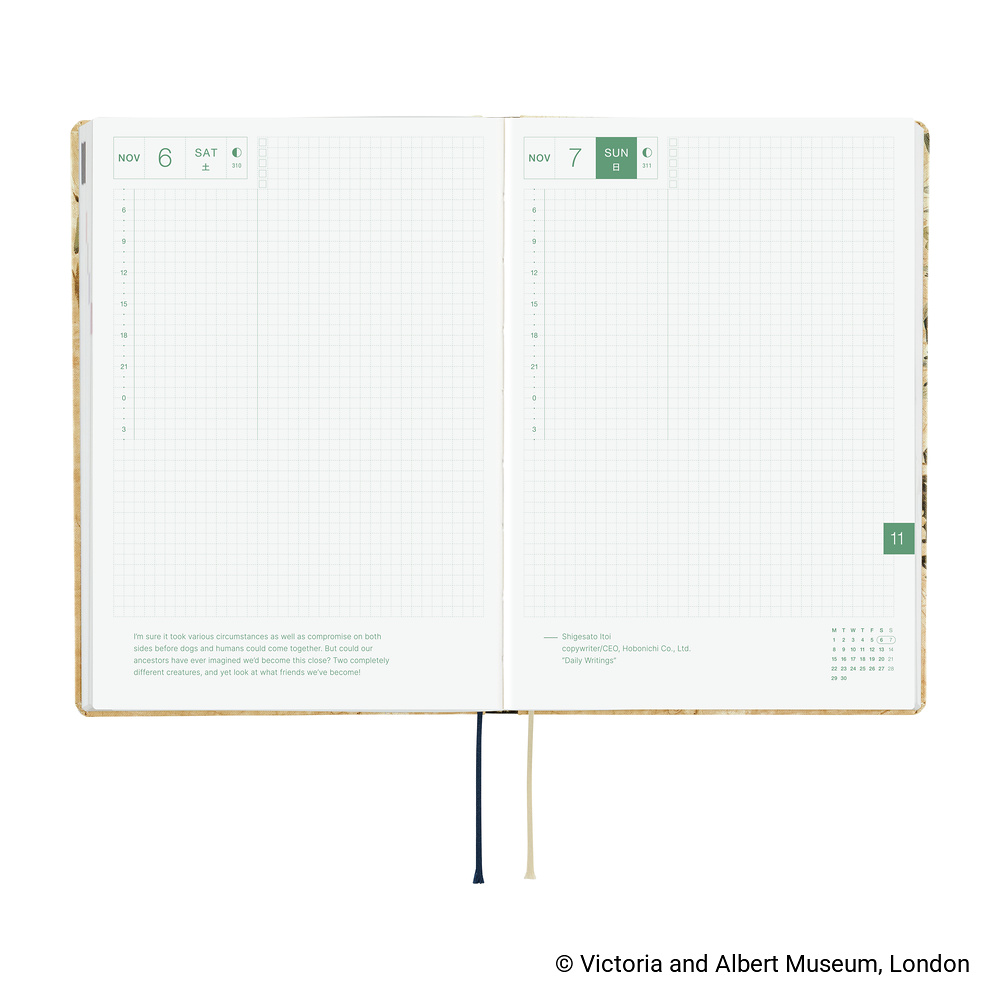 Hobonichi The V&A Series: Vine - 2027