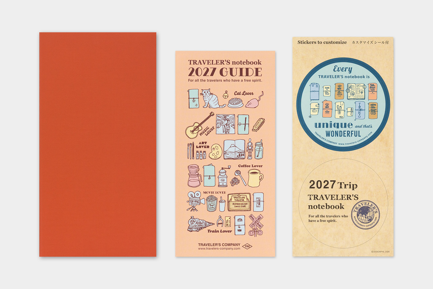 Traveler`s Company 2027 - Monthly Diary Refill Regular Size