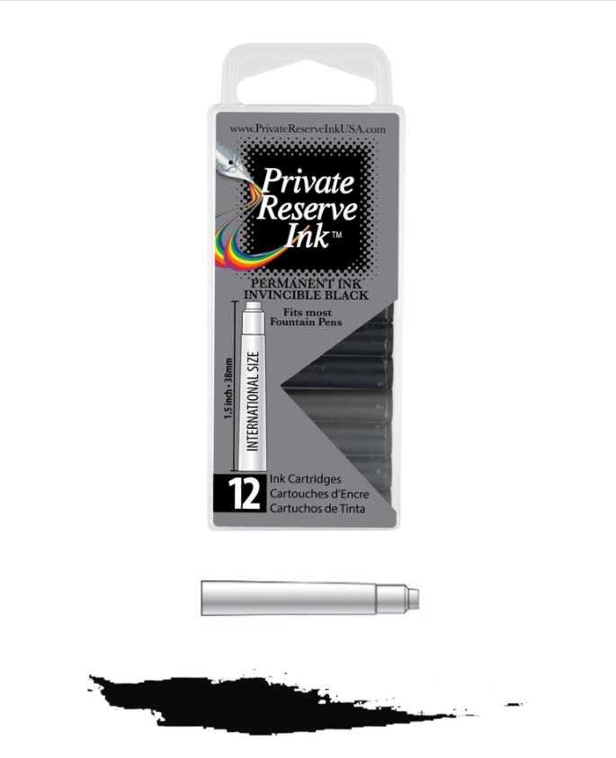 Private Reserve Invincible Black Cartridges