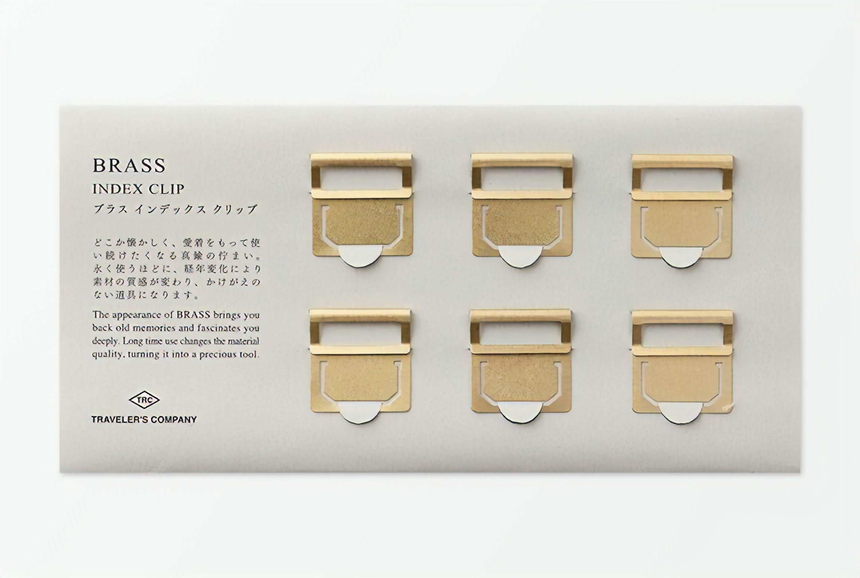 Traveler´s Company Brass Index Clips 