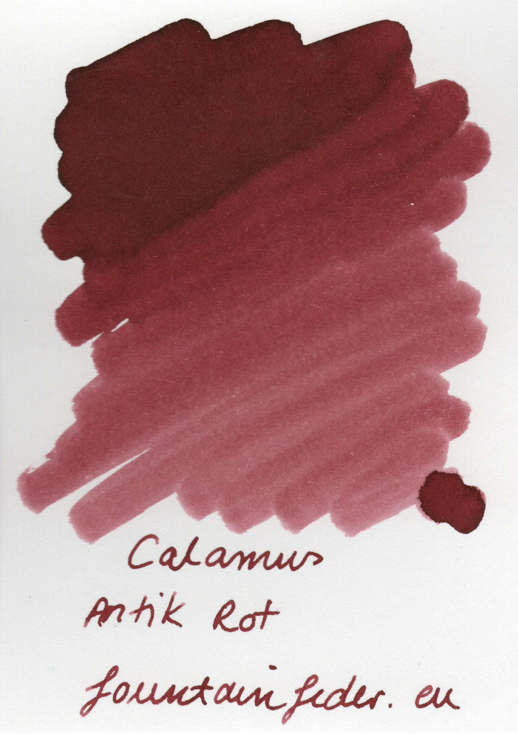 Calamus Antik Rot Ink Sample 2ml