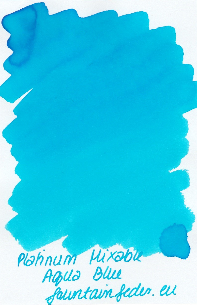 Platinum Mixable - Aqua Blue Ink Sample 2ml 