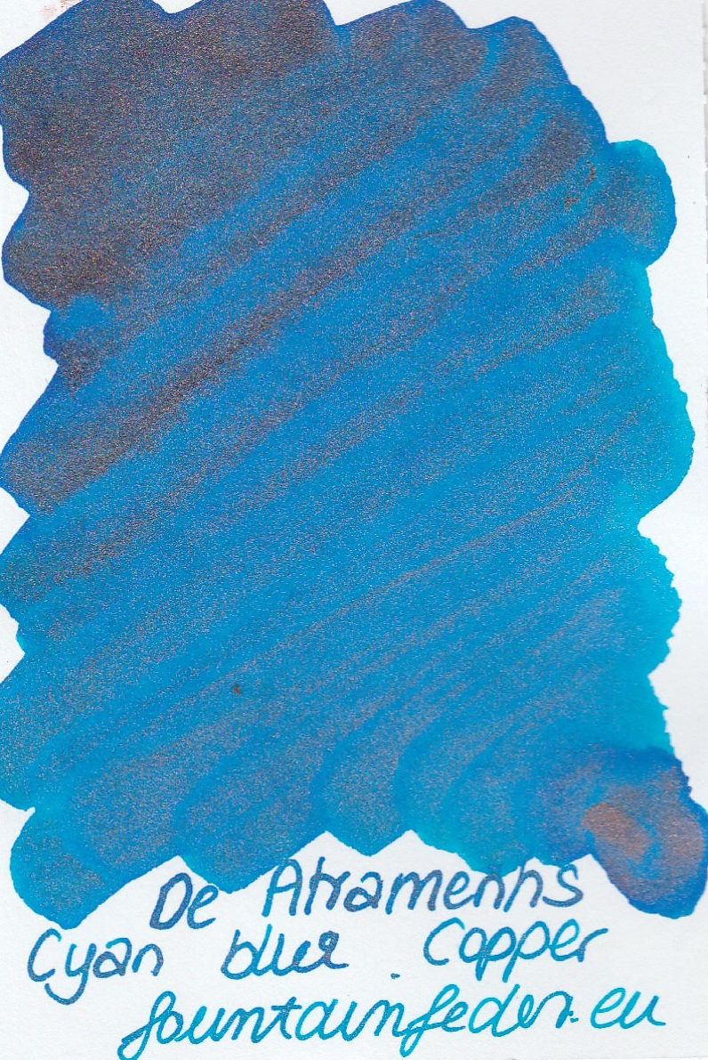 DeAtramentis Cyan Blue - Copper Sample 2ml