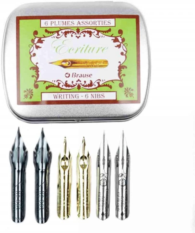Brause - Box mit 6 Schreibfeder "Ecriture" Brause - Box mit 6 Schreibfeder "Ecriture"