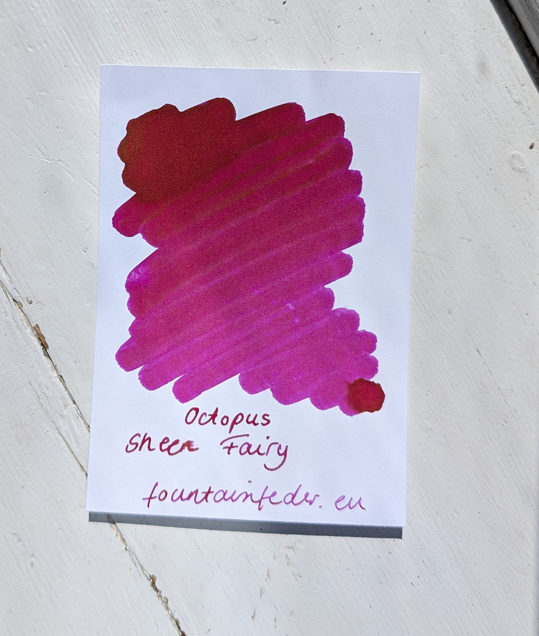 Octopus Ink Sample Octopus Sheen Ink Samples