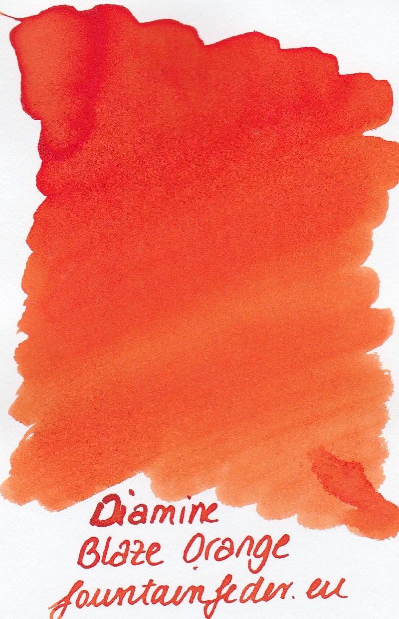 Diamine Blaze Orange Ink Sample 2ml