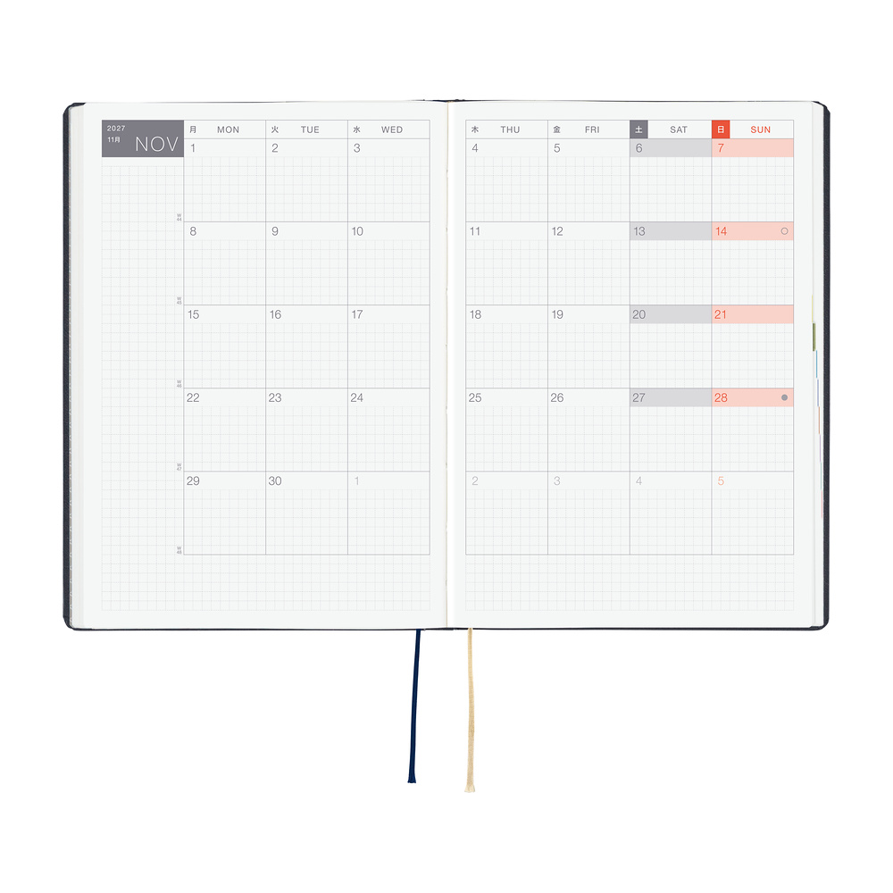 Hobonichi HON  Slash (Navy) - 2027