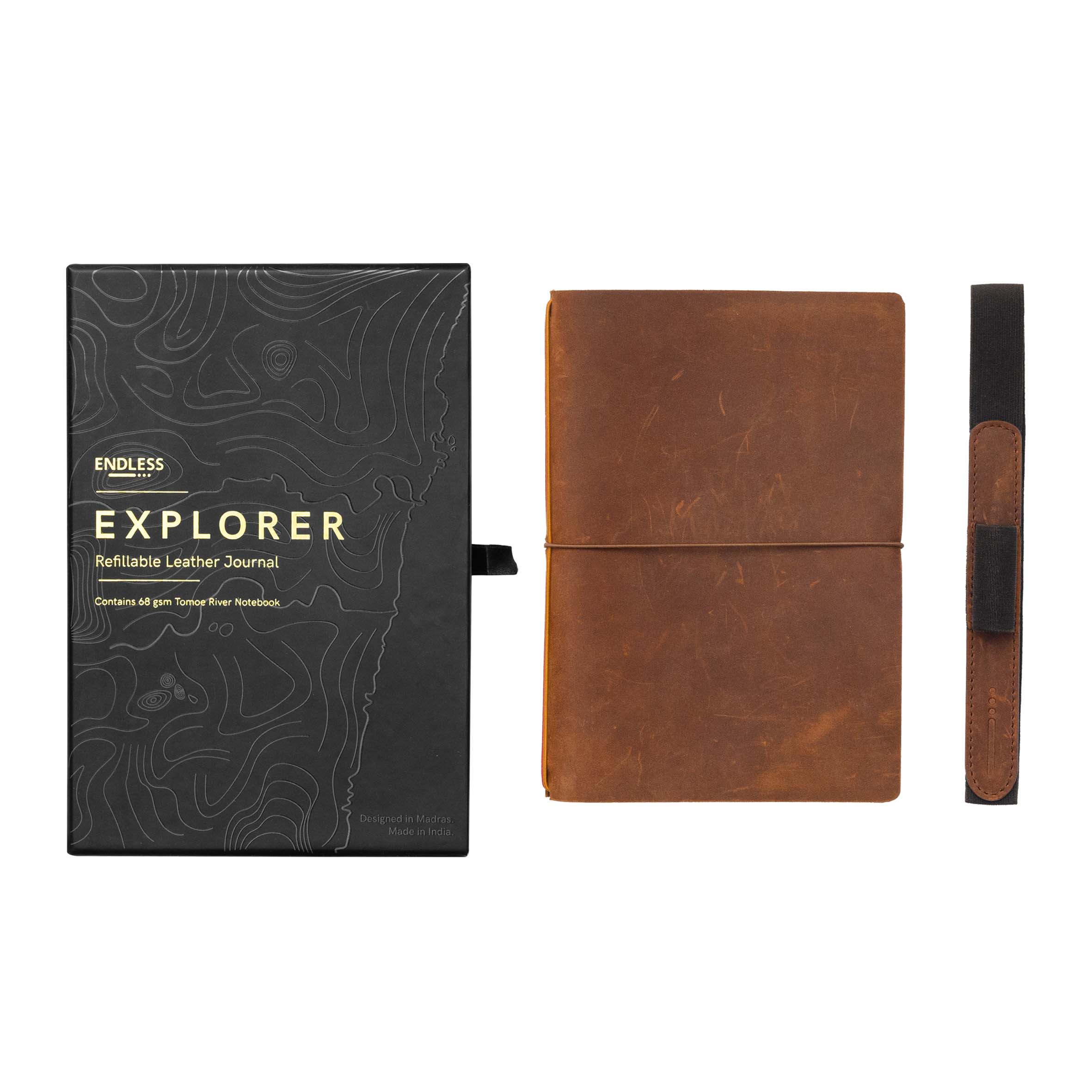 Enless Explorer Refillable Leather Journal 