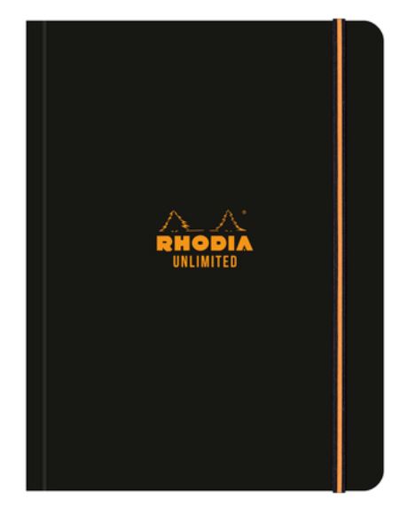 Rhodia Unlimited A5+ Dotted - Black