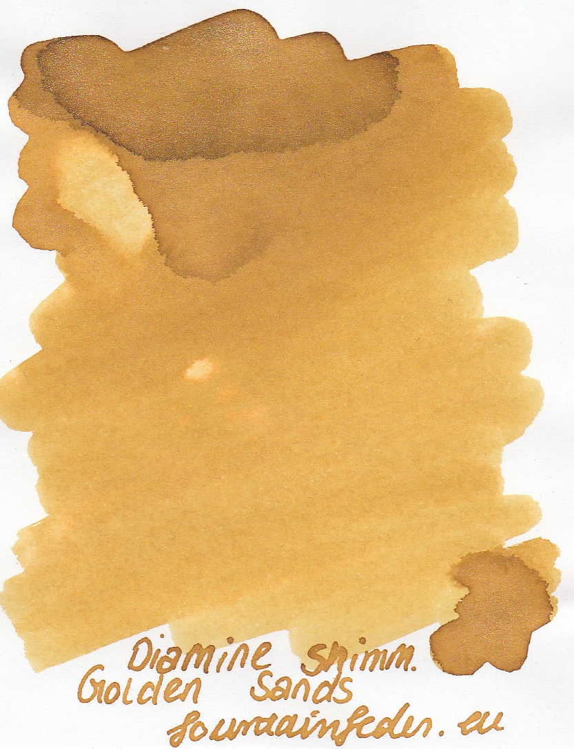 Diamine Shimmer Golden Sands Ink Sample 2ml