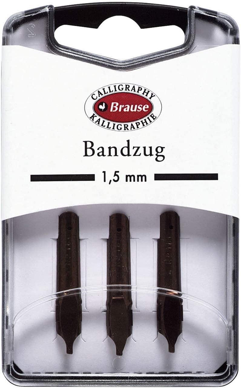 Brause - 3x Bandzugfeder 1.5mm Linksgeschrägt Brause - 3x Bandzugfeder 1.5mm Linksgeschrägt