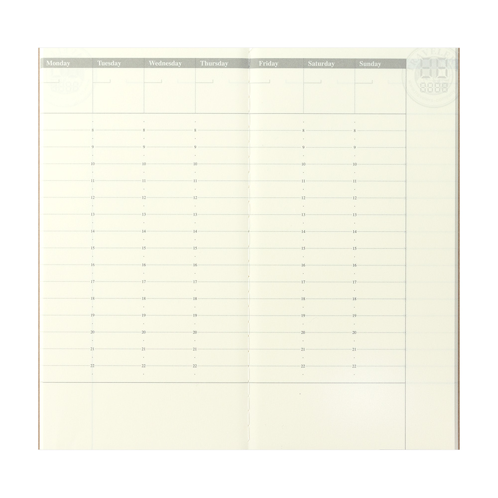 018. Free Diary Refill (Weekly) Regular Size