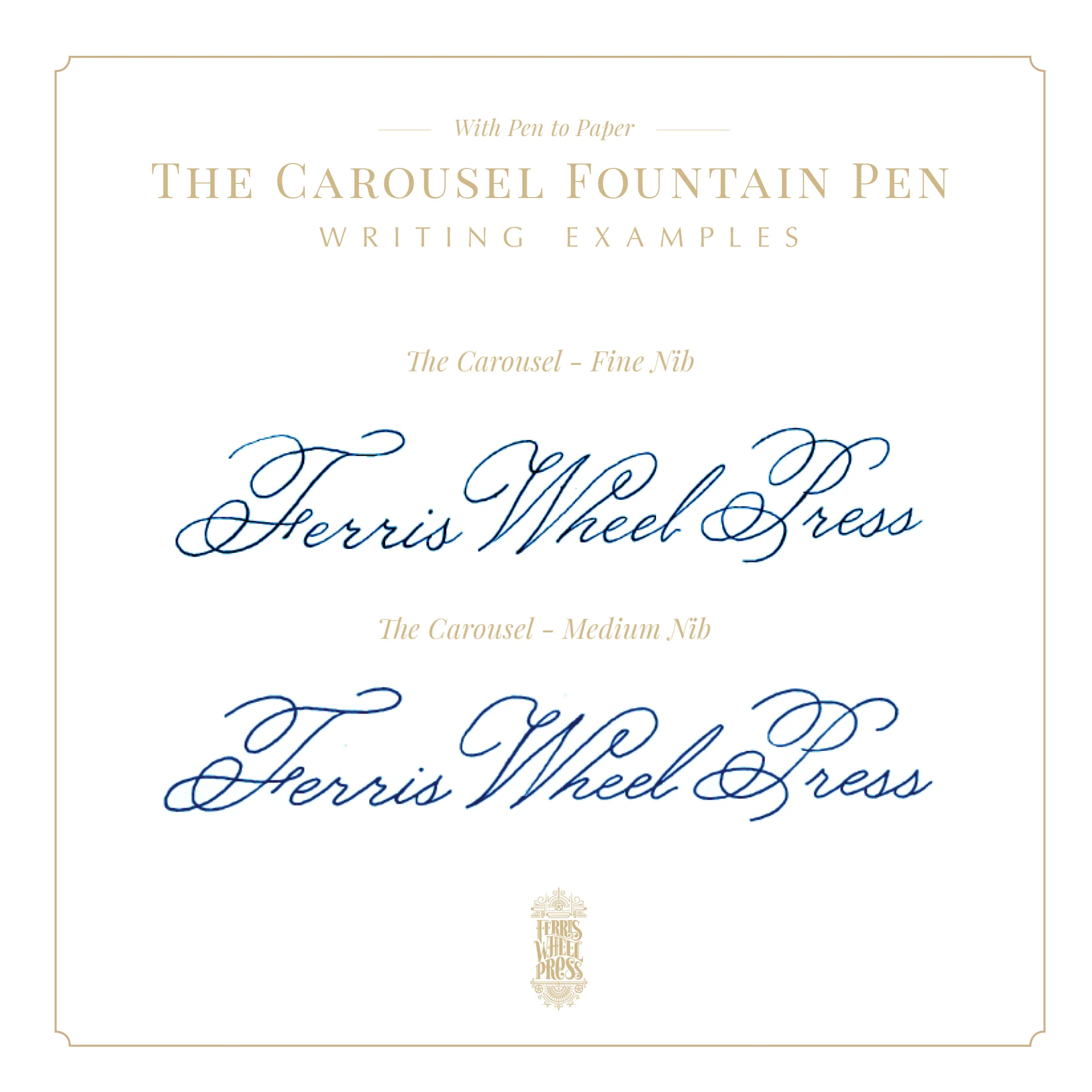 Ferris Wheel Press - Limited Edition - The Carousel Fountain Pen - Brilliant Beanstalk