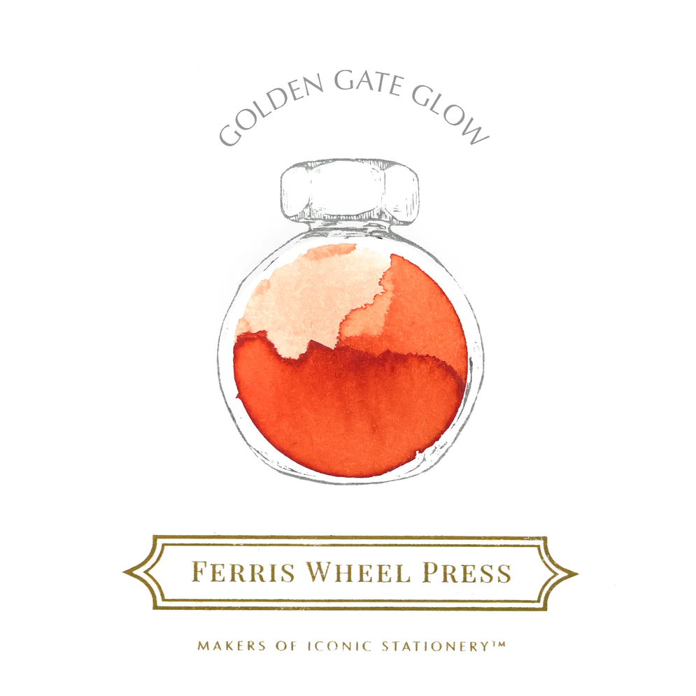 Ferris Wheel Press - Golden Gate Glow Ink Sample 2ml