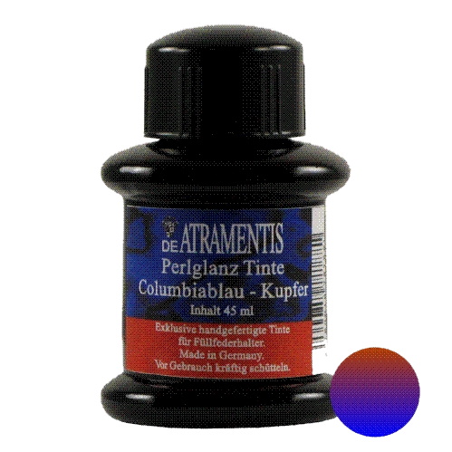 DeAtramentis Pearlescent Columbia Blue - Copper 45ml