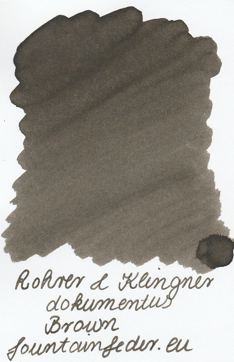 Rohrer & Klingner Documentus Brown Ink Sample 2ml 
