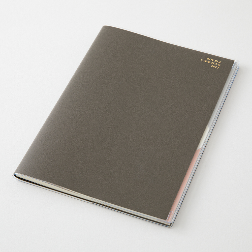 Midori Double Schedule B6 Gray 2027