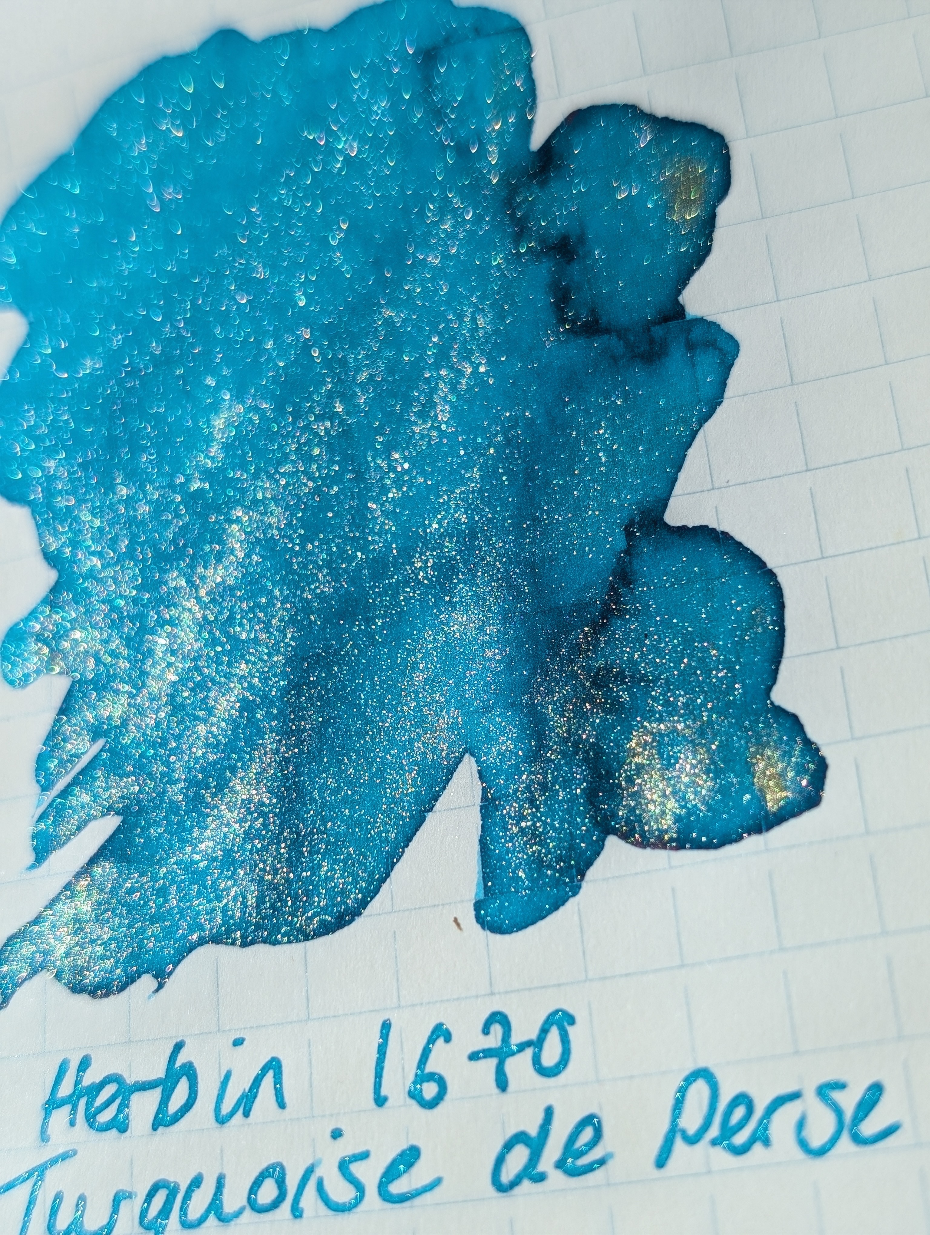 Herbin 1670 Turquoise de Perse Ink Sample 2ml 