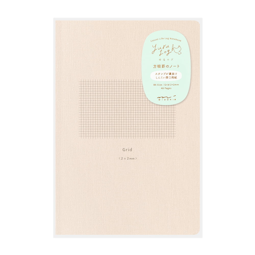 Yuru Log Notebook B6 Grid [2x2mm]