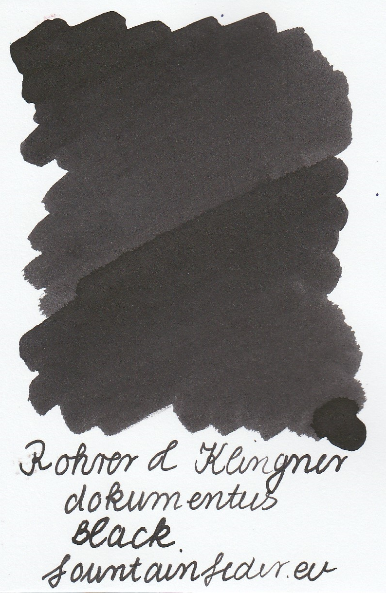 Rohrer & Klingner Documentus Black Ink Sample 2ml