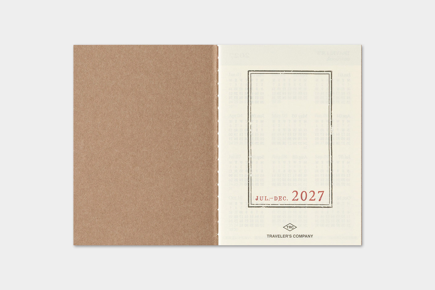 Traveler`s Company 2027 - Weekly Diary Refill Passport Size
