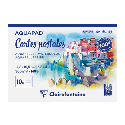 Clairefontaine Aquapad Postkarten A6