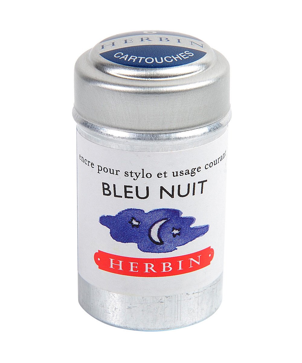 Herbin Ink Cartriges Bleu Nuit , 6 per tin 