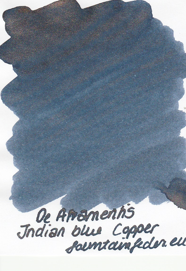 DeAtramentis Indian Blue - Copper Sample 2ml
