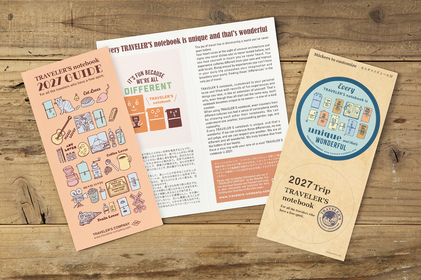 Traveler`s Company 2027 - Weekly plus Memo Refill Regular Size