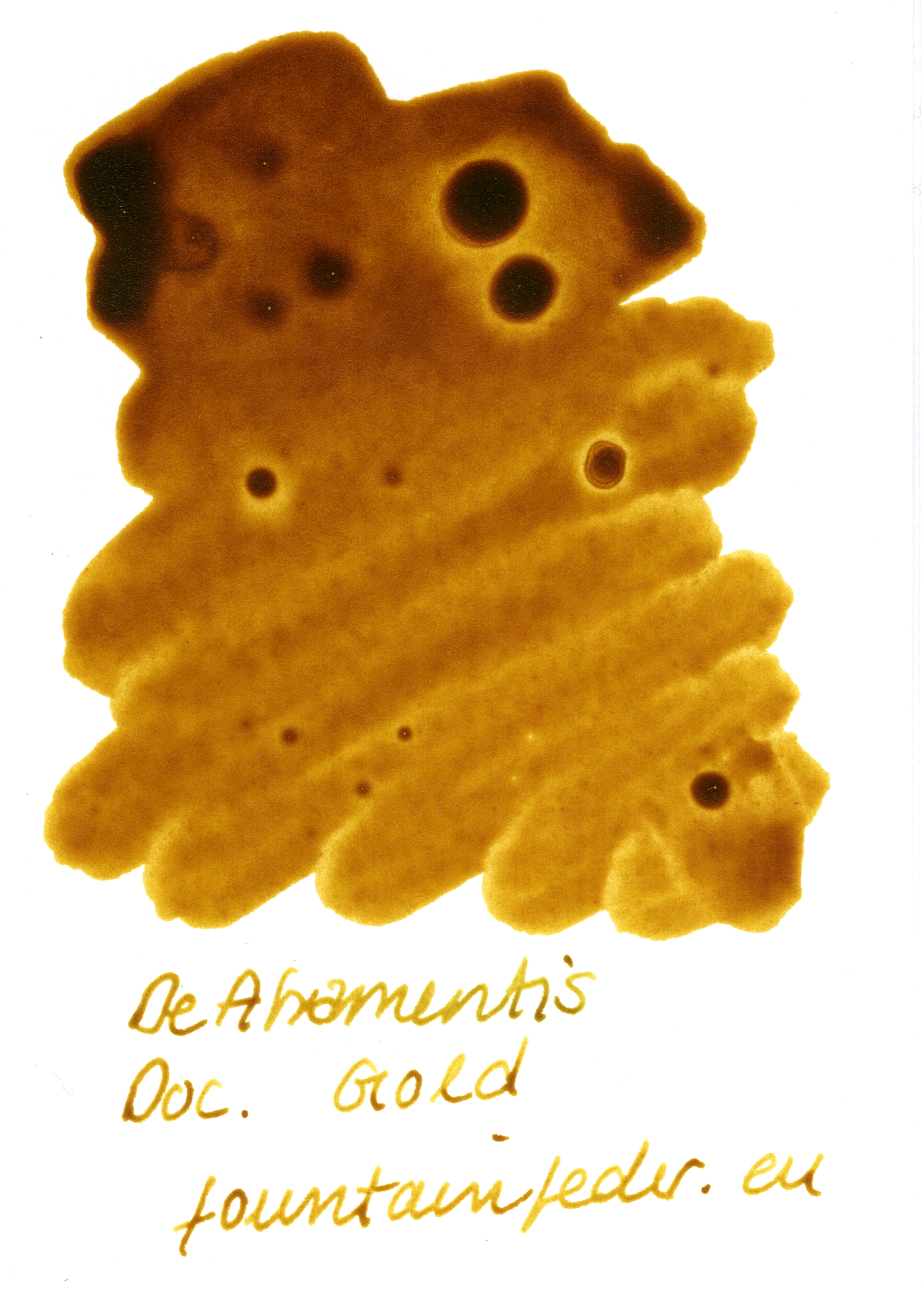 DeAtramentis Document Gold Ink Sample 2ml