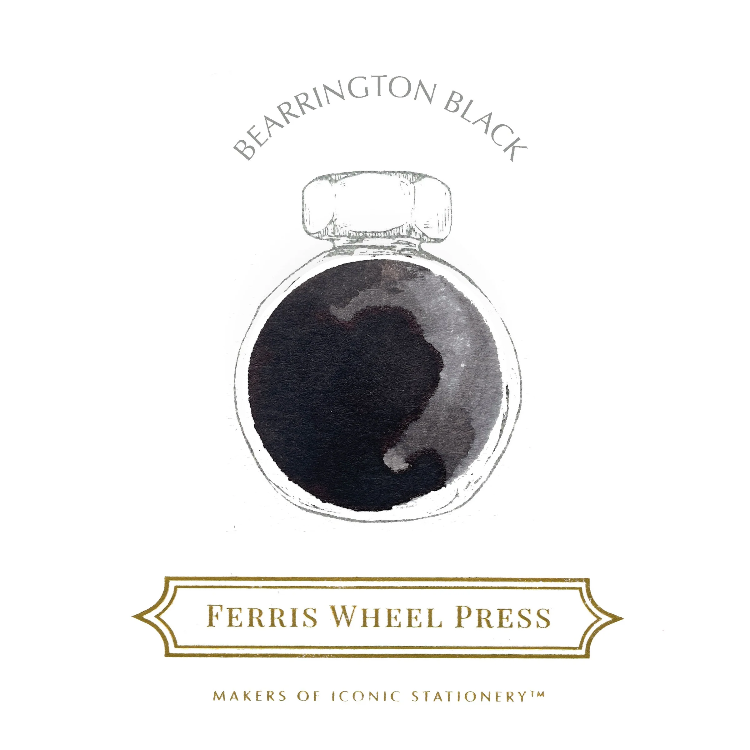 Ferris Wheel Press - Bearrington Black Ink Sample 2ml 