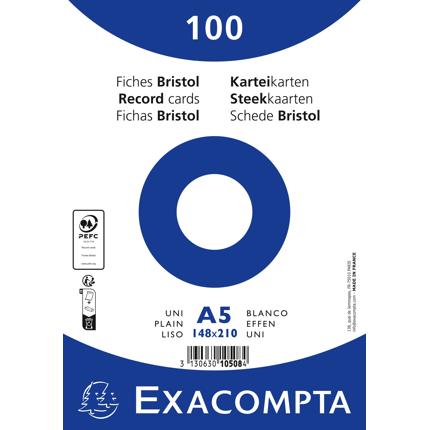 Exacompta Bristol Karteikarten A5