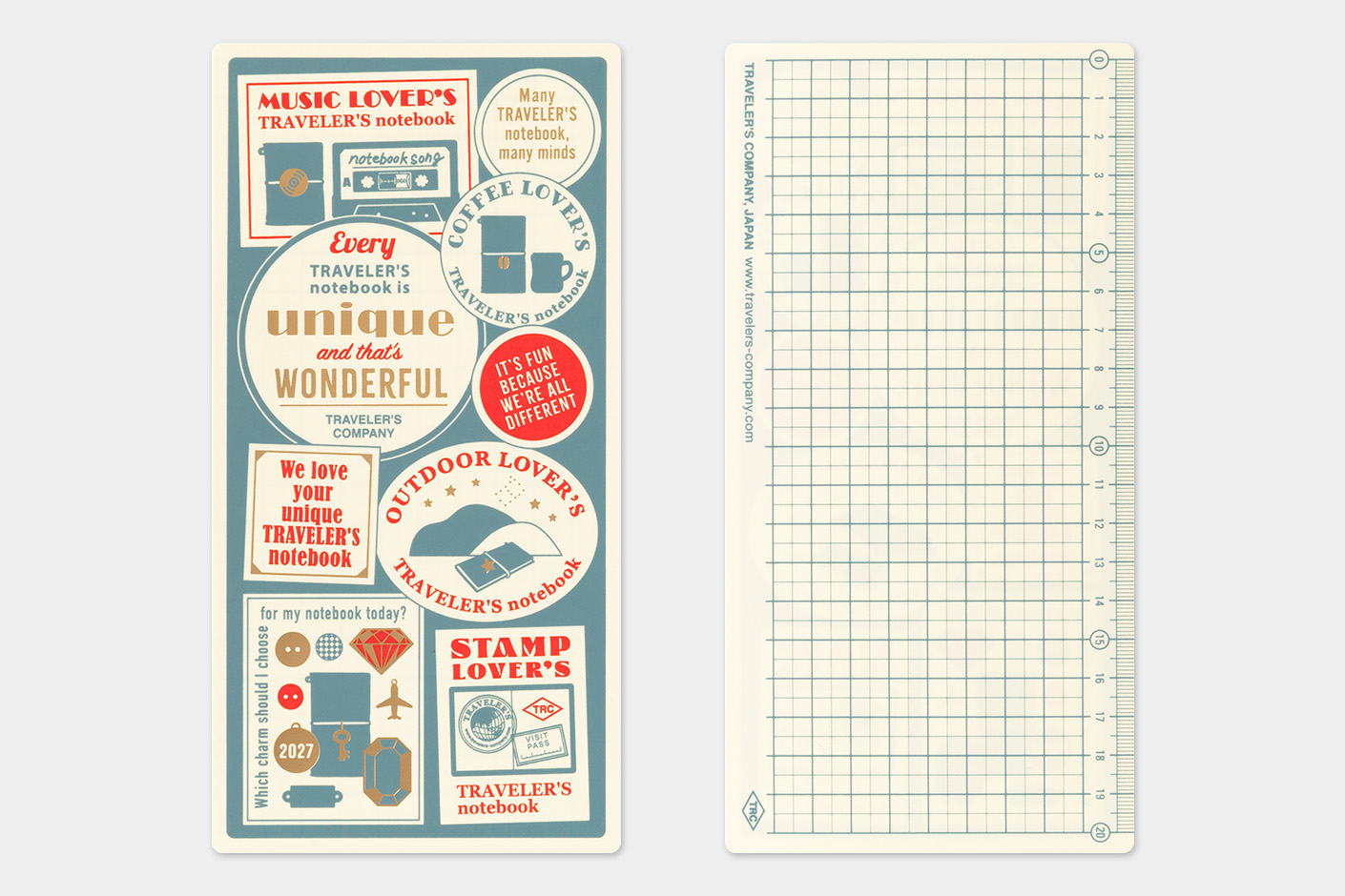 Traveler`s Company 2027 Plastic Sheet Regular Size