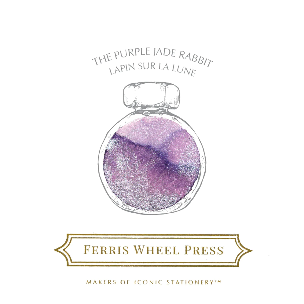 Ferris Wheel Press - Curious Collaborations | Special Edition Lunar New Year Purple Jade Rabbit Ink 38ml
