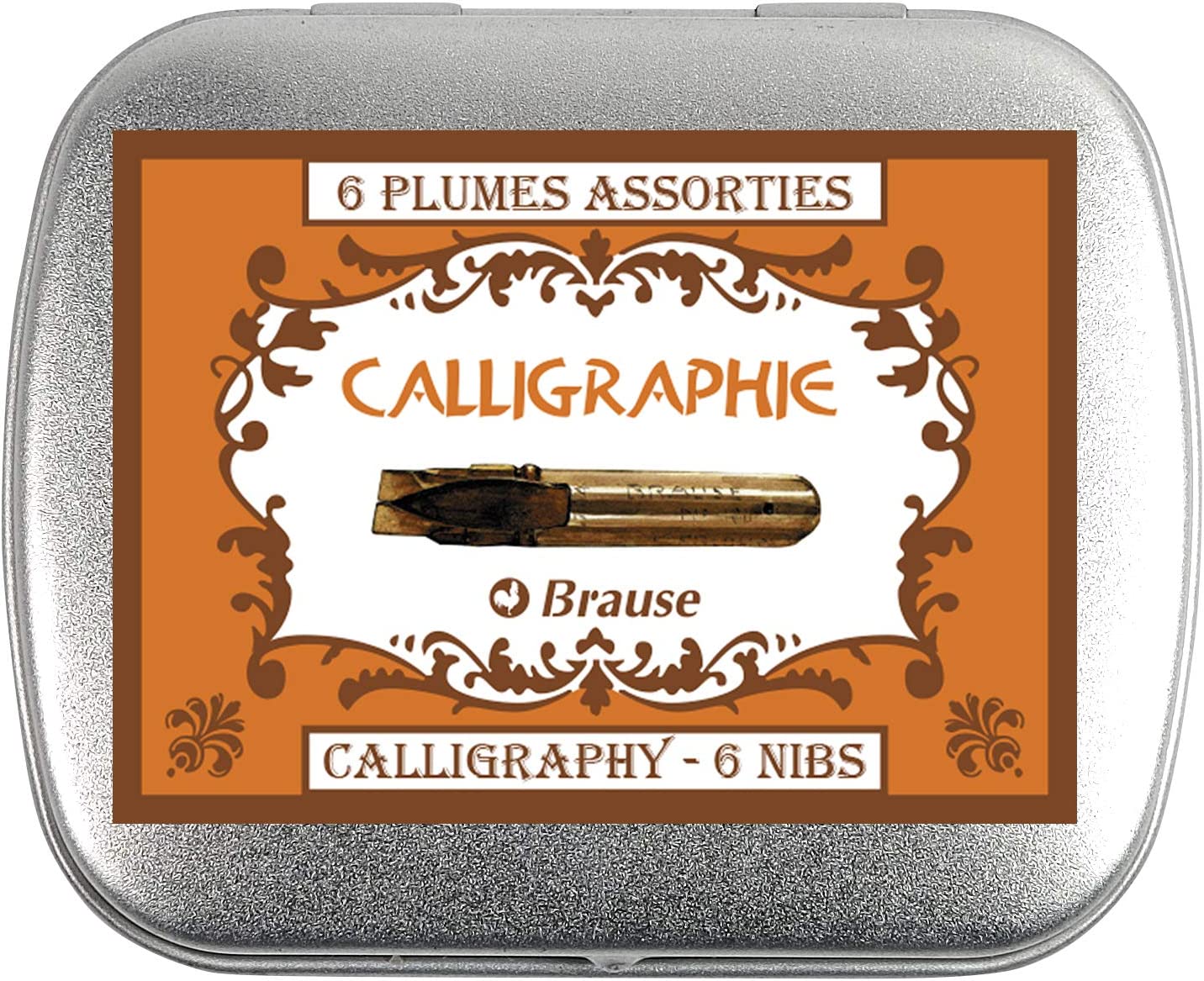 Brause - Box mit 6 Schreibfeder "Calligraphie"  