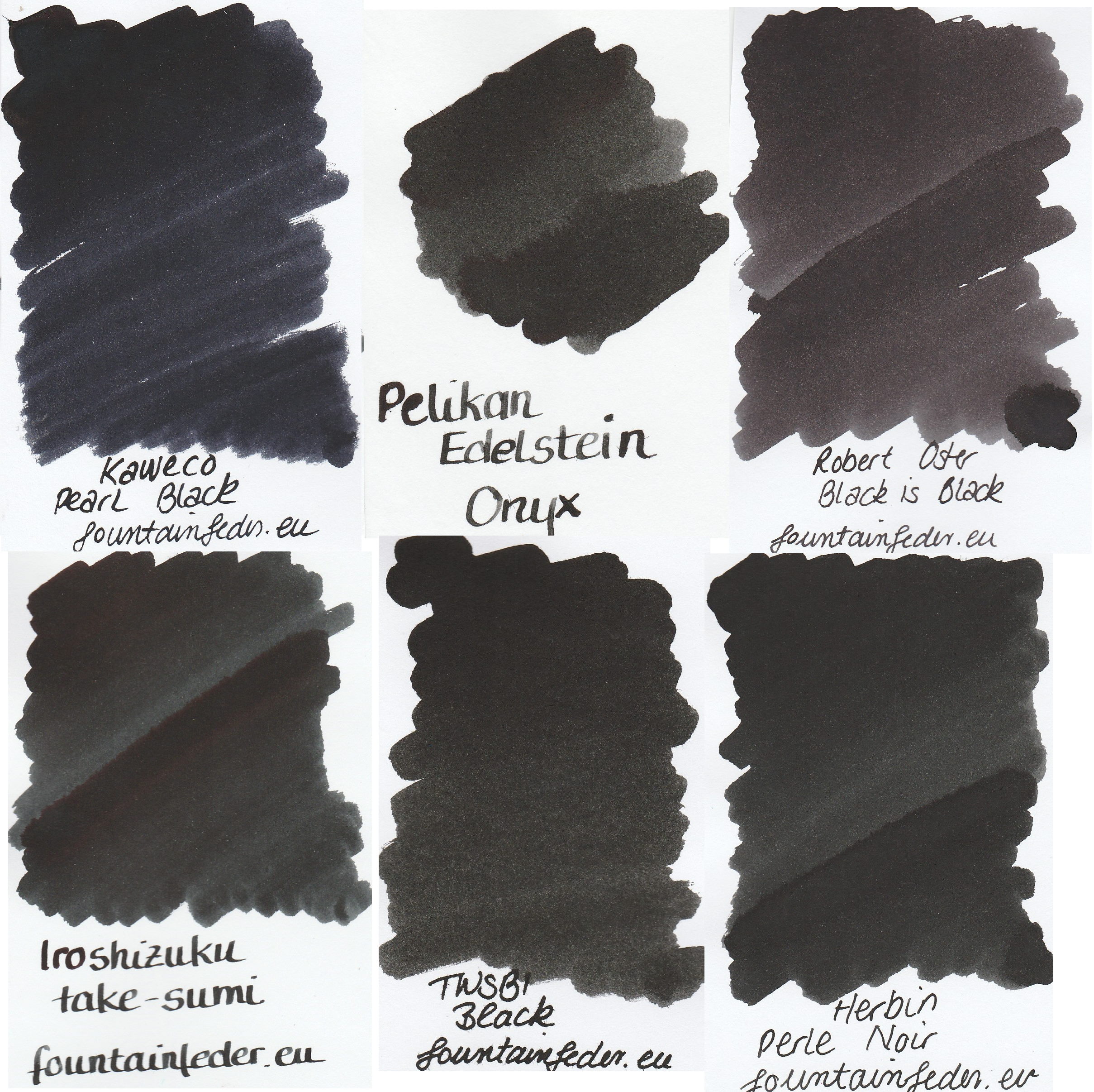 Black Ink Sample Set