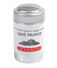 Herbin Ink Cartriges Gris Nuage , 6 per tin