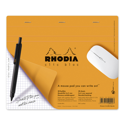 Rhodia Mousepadblock 19x23