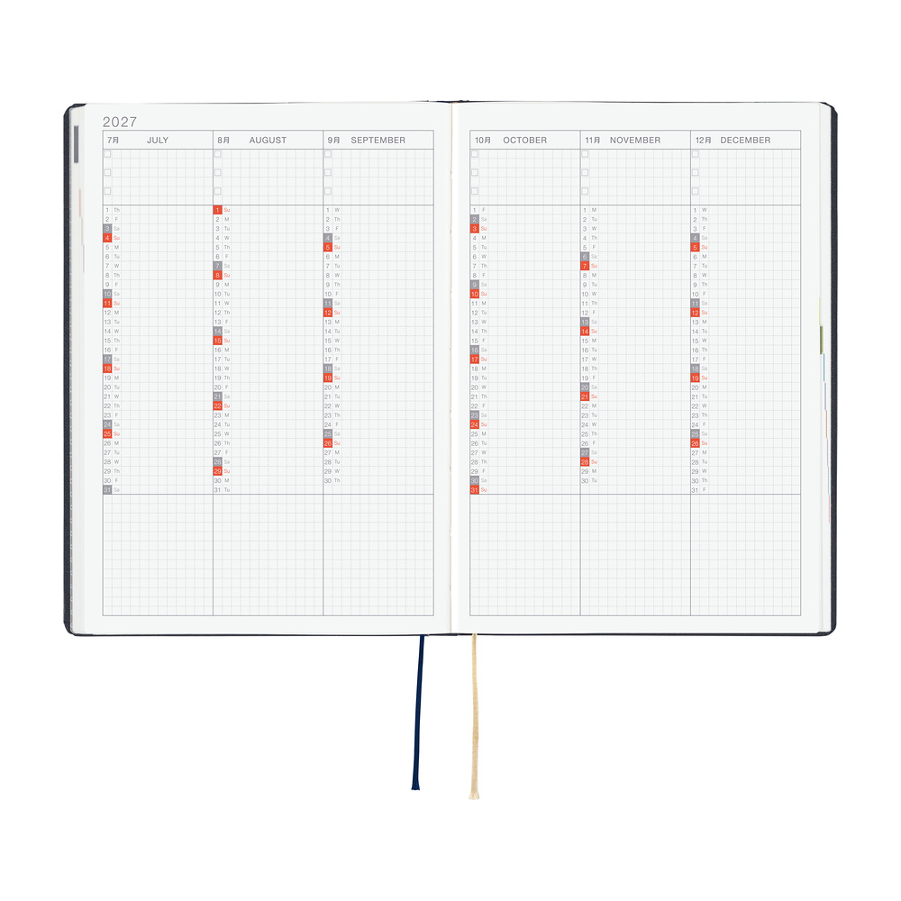 Hobonichi HON  Slash (Navy) - 2027