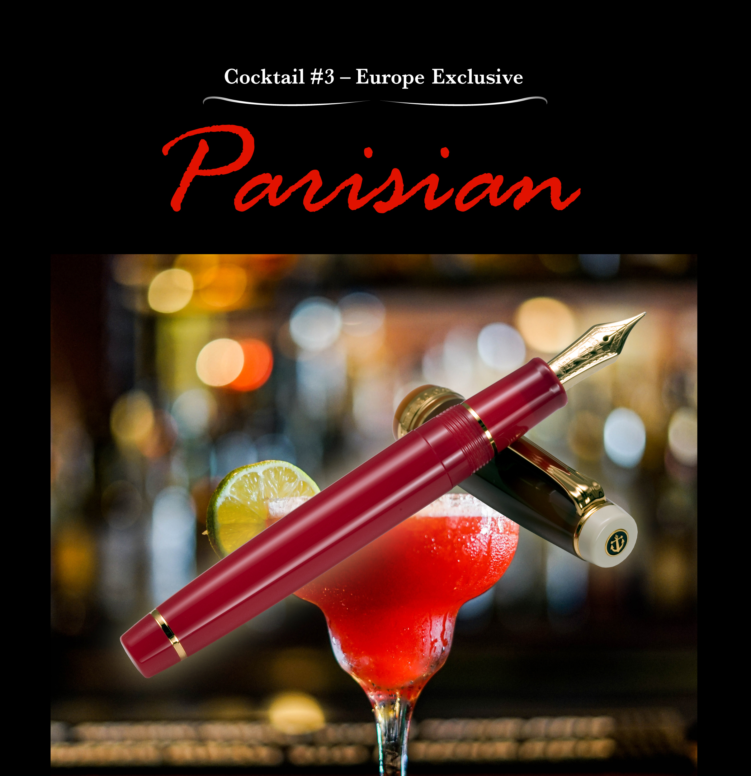 Sailor Europe Exclusive Cocktail "Parisian" PG Fountain Pen 21K