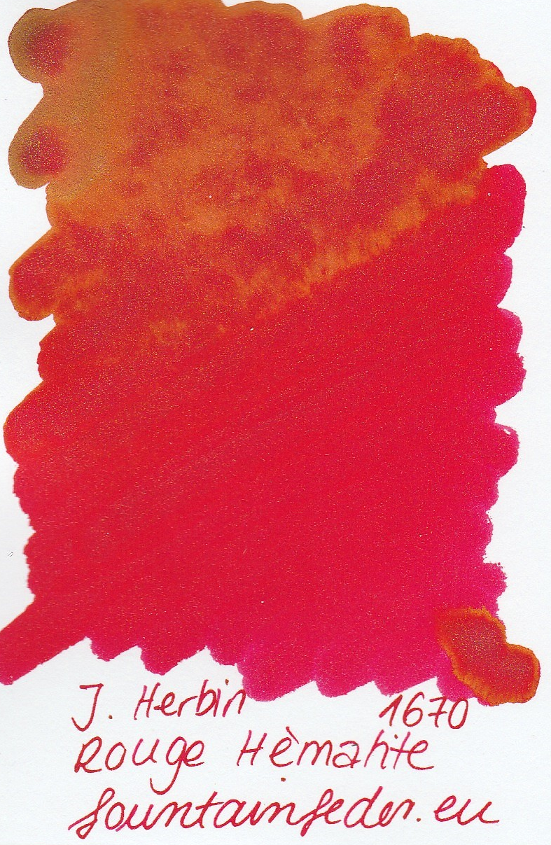 Herbin 1670 Rouge Hematite Ink Sample 2ml